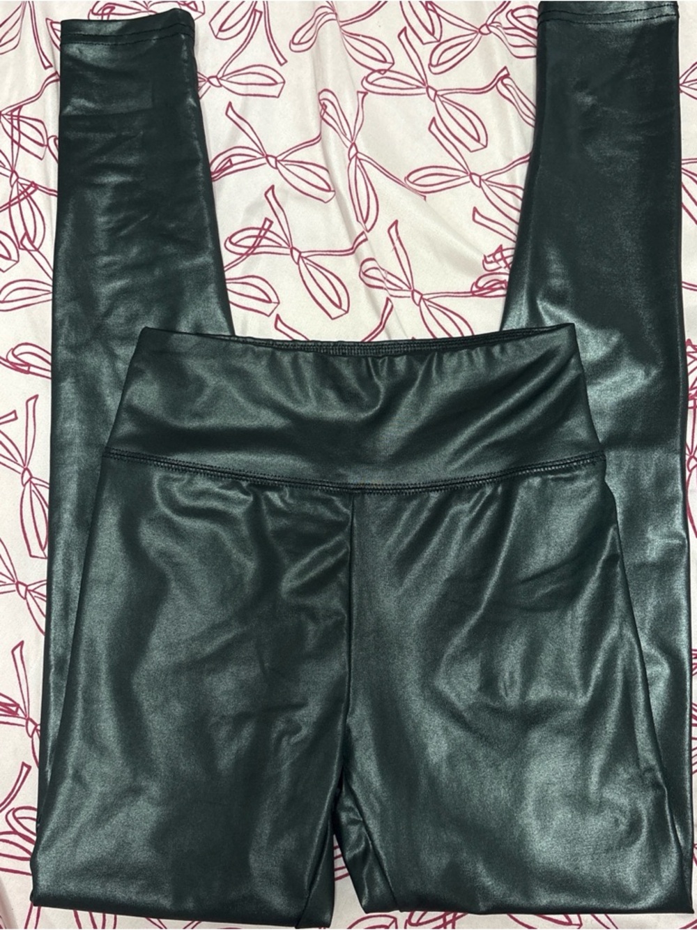 wild fable Shiny Black Faux Leather Leggings